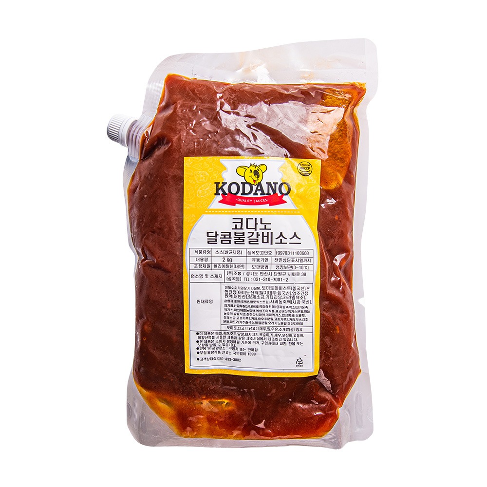 코다노 달콤불갈비소스 2kg (냉장보관)