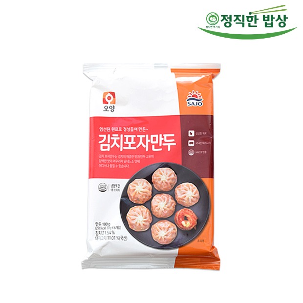 정직한밥상 사조오양 김치포자만두 180g